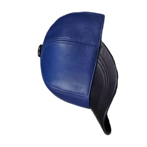 Autumn and <b>Winter</b> Men's Baseball <b>Cap</b> Casual Leather Outdoor Hat Simple Design New Collection - Product Image 3