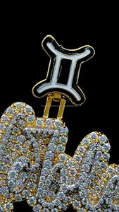 2025 Fine 925 Argent Moissanite Lettre Pendentifs Charmes Or Hip Hop Glacé Logo Nom Pendentif Personnalisable Fête Cadeaux pour Hommes - Product Image 3