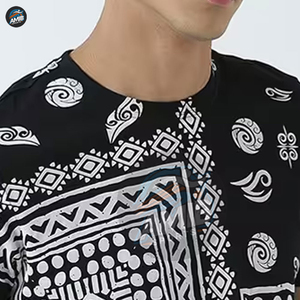 T-shirt personnalisé de haute qualité en polyester/coton avec motif uni, logo et design personnalisés, imprimé DTF pour hommes et femmes - Product Image 5