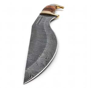 Handcrafted Patterned Steel Ornate Utility <b>Craft</b> <b>Tool</b> Segmented Wood Handle Executive Display Piece - Product Image 6