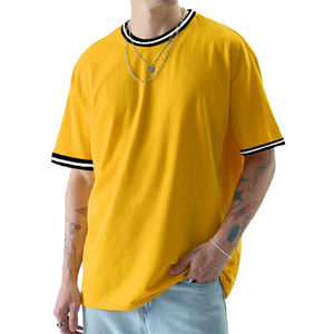 Camiseta Extra Grande de Jersey 100% Algodón para Hombre con Logotipo Impreso Personalizado, Patrón Sólido, Color y Talla Personalizables - Product Image 1