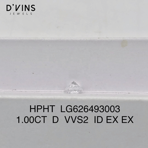 Diamantes Sueltos Cultivados en Laboratorio HPHT/CVD, Corte Brillante Redondo, Color D, de D'vins Jewels - Product Image 2