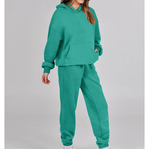 Conjunto Deportivo de 2 Piezas para Mujer, 100% Algodón, Antiestático, para Invierno, Informal, para Gimnasio, Manga Larga, Resistente al Viento y Transpirable - Product Image 3