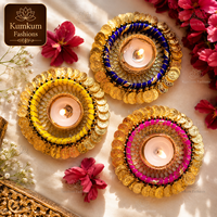 Nouvel Arrivage, Meilleures Ventes : Porte-bougie chauffe-plat en métal fait main indien, Cadeaux de remerciement pour Noël et Diwali, Décoration pour mariage, temple et maison