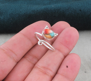 Wholesale Spiny Oyster Copper Amethyst 925 Sterling <b>Silver</b> Classic Party Cute Animal Cat <b>Adjustable</b> <b>Ring</b> Supplier - Product Image 4