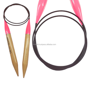 Indskill Agujas de tejer circulares de unión segura de acero inoxidable de encaje rojo de 40 pulgadas, 8/5mm - Product Image 6