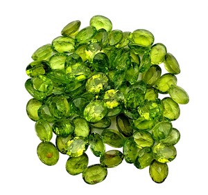 Péridot naturel ovale facetté, pierre précieuse non montée, péridot vert calibré pour la fabrication de bijoux, prix de gros, en vrac, 8MM 10MM - Product Image 5