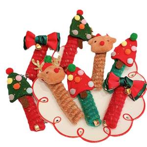 Tocado de Navidad <span class=keywords><strong>para</strong></span> niños, <span class=keywords><strong>alambre</strong></span> de teléfono rizado, lazos <span class=keywords><strong>para</strong></span> el cabello, coleta doble, accesorios <span class=keywords><strong>para</strong></span> el cabello, niña, Festival, cuerda <span class=keywords><strong>para</strong></span> el cabello Milu - Product Image 4