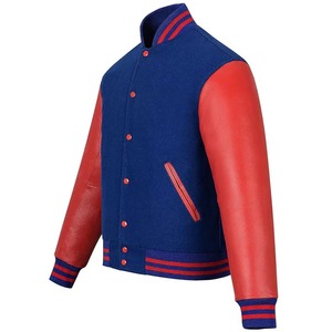 High Quality Men's Solid Varsity <b>Jacket</b> with Letter Embroidery Stand Collar Casual High Street Style New Baseball Design - Product Image 2