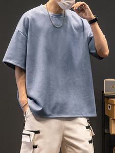 T-shirts formels pour hommes en coton 100% lourd, surdimensionnés, imprimés sur mesure, séchage rapide, vente en gros - Product Image 2