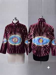 Veste en velours bordeaux Suzani pour homme, veste brodée de créateur, vêtement ethnique traditionnel, rouge bordeaux de qualité supérieure - Product Image 5