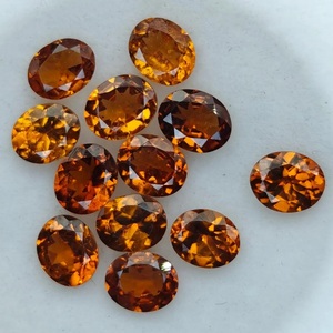 Pierre précieuse naturelle de grenat spessartite facetté, pierre de grenat orange pour la fabrication de bijoux, vente en gros - Product Image 5