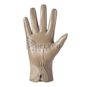 Guantes de cuero de moda para mujer, profesionales, de piel de oveja auténtica, suaves y cómodos, para motociclistas, guantes personalizados. - Product Image 3