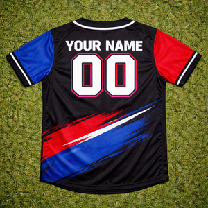 เสื้อเบสบอลแบบกำหนดเองสำหรับทีมและลีก ไซส์ใหญ่พิเศษ แห้งเร็ว ระบายอากาศได้ดี ผ้าโพลีเอสเตอร์ 100% พิมพ์ลายด้วยความร้อนสำหรับนักกีฬา - Product Image 2