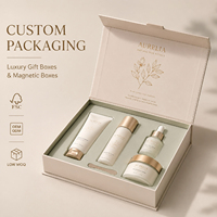 Coffret cadeau de soins de la peau personnalisé, boîte cadeau de luxe à fermeture magnétique, emballage cosmétique avec insert en EVA, fabricant de boîtes rigides en papier