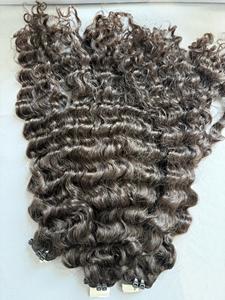 CDYHAIRVN High Quality Luxury Vietnamese Curly 100% Vietnamese Raw Hair Non-Remy 8-40inch Machine Double Weft Wholesale Factory - Product Image 4