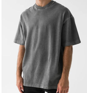 Camisetas de Hombre con Lavado Ácido, Tallas Grandes, al por Mayor, Marca HSI OEM, Tendencia 2026, Lisas, con Impresión de Logotipo Personalizado, Hechas en Pakistán - Product Image 1