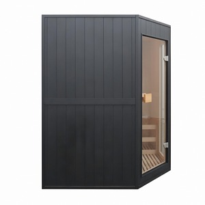 Sauna Tradicional Interior de Madera de Hemlock para 4 Personas, Húmeda y Seca, con Calentador UL - Product Image 3
