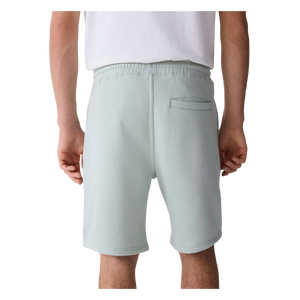Men's Solid Light Green Bermuda Shorts Cotton Casual Elastic Waist Mid Rise Breathable Woven Style - Product Image 2