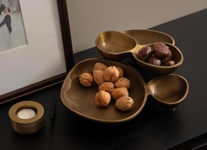 Bandeja para servir, plato para servir namkeen, bandeja para papas fritas y salsa, bandeja organizadora de aperitivos, bandeja de madera para aperitivos, plato multiusos para servir - Product Image 3