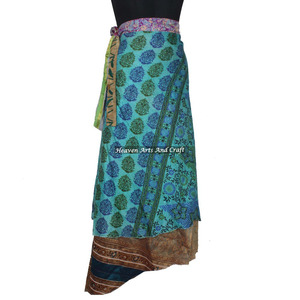 Faldas Largas de Seda Mágica de Rajastán en Colores Surtidos, Estilo Boho, Multicolor, para el Verano, Cómodas, a la Moda, Estilo Hippie - Product Image 3