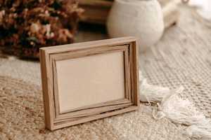 Recycled <b>Wood</b> <b>Picture</b> <b>Frame</b>: Rustic Farmhouse Decor, 4x6 inch - Product Image 4