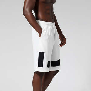 Printed Logo Heavy Weight Solid Color Raw Hem Breathable Wholesale 100% Cotton Men Gym Running Jogging Shorts - Product Image 6