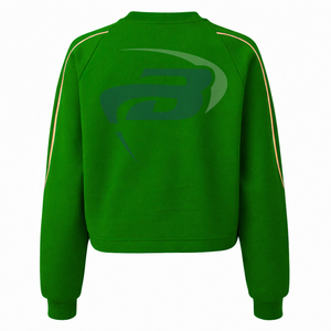 Chi Eta phi เสื้อกีฬาแขนยาวสีเหลืองและสีเขียวสำหรับเสื้อครอปสีเหลืองเสื้อสเวตเตอร์พิมพ์ลายท่อเสื้อวิทยาลัย - Product Image 3