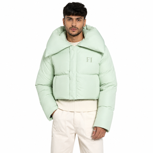 Cropped Puffer Men's <b>Jackets</b> Wholesale Quilted Padded Winter Outerwear Custom OEM Manufacturer Bulk Supply Casual Fashion <b>Jacket</b> - Product Image 1