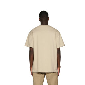 เสื้อยืดแขนสั้นลำลองผู้ชาย ผ้าฝ้าย 100% 240 GSM ระบายอากาศได้ดี ทรงหลวม สตรีทแวร์ สกรีนโลโก้ได้ เนื้อผ้าหนา คุณภาพดี - Product Image 2