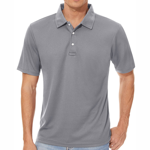 Polos décontractés respirants pour hommes à manches courtes, couleur unie, vente chaude – Fabricants de vêtements personnalisés - Product Image 2