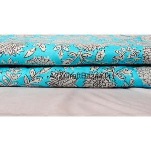 Tela de Algodón Suave y Ecológica con Diseño Floral Estampado a Mano, Ligera y Transpirable para Confección de Ropa de Verano - Product Image 2