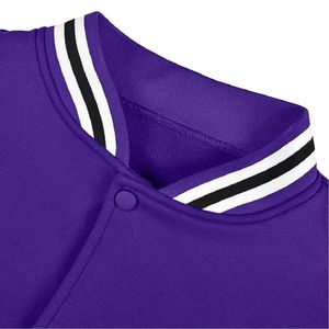 Chaqueta Varsity Premium para Hombre – Chaqueta Deportiva Auténtica con Mangas Negras en Contraste y Ribete a Rayas - Product Image 5