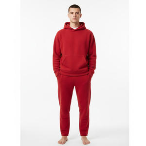 Survêtement à capuche marron pour homme, couleur unie, décontracté, avec poches latérales, taille élastique, coupe régulière, style automne - Product Image 4