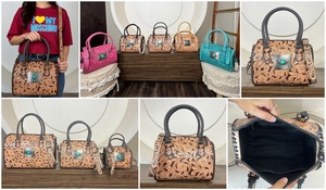 Sac de voyage de luxe en cuir de vachette fait main, style personnalisé, haute qualité, pour femme, sac à bandoulière, sac de sport, best-seller - Product Image 3
