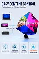 Schermo LED Transtech Pixel Pitch P2.5/P3/P4 a Colori Completi 4K HDR10+ con Struttura a Cubo, Cartellone Digitale, Videowall per