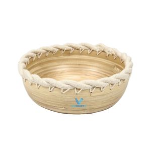 Plateau de service en bambou fait main, écologique, de qualité commerciale, en bois naturel, idéal pour la cuisine, la table basse et la décoration intérieure - Vente chaude - Product Image 2