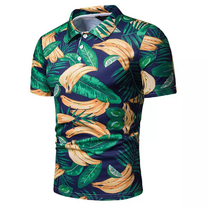 Men's Polo <b>T</b>-<b>Shirt</b> Rib <b>Collar</b> Loose Short Sleeves Color Combination Polo Golf <b>Shirts</b> with Custom Logo - Product Image 3