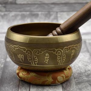 ขันทองเหลืองทิเบตทำมือ เสียงลึก สำหรับการบำบัดด้วยเสียงระดับมืออาชีพ - Product Image 6