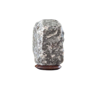 Lámparas de Sal del Himalaya Grises con Logotipo Personalizado, Lámparas de Cristal de Roca Natural de Primera Calidad con Tamaño OEM, Proveedor Mayorista de Marca Privada - Product Image 2