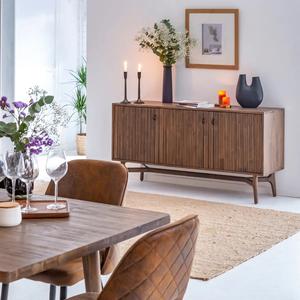 Aparador de madera de acacia Vandana Prime Cresta - Product Image 4