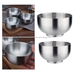 High Quality Food Grade Material 304 Stainless Steel Mixing <b>Bowl</b> Anti-scalding Home Kitchen <b>Large</b> Salad Serving <b>Bowl</b> - Product Image 2
