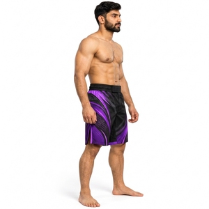 Shorts de sport MMA pour hommes, séchage rapide, tissu léger et flexible, pour l'entraînement et la performance sportive. - Product Image 4