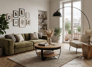 New Design Modern Coffee <b>Table</b> Wrought Iron Coffee <b>Tables</b> with <b>Round</b> Shape 2 Layers Side <b>Table</b> for <b>Living</b> <b>Room</b> - Product Image 2