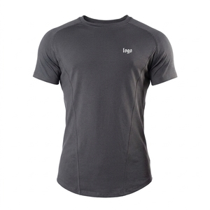T-shirt basique à col rond pour homme, couleur unie douce, personnalisable avec logo sérigraphié, décontracté, à manches courtes, style streetwear, vente en gros - Product Image 6