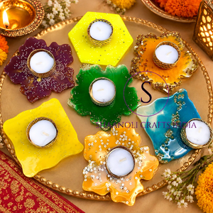 new Resin Crystal <b>Tea</b> Light <b>Candle</b> <b>Holders</b> Beautiful Flower Pattern <b>Candle</b> <b>Holders</b> for Wedding Party,hldiMehendi, Home Deco - Product Image 5