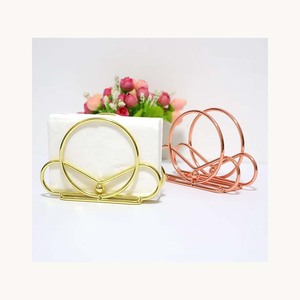 Porte-serviettes en métal personnalisé en usine, nouveau design élégant, nouveauté, support décoratif pour serviettes de table pour la maison et les restaurants - Product Image 1