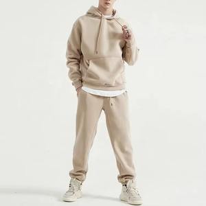 Ensemble de jogging personnalisé avec logo brodé OEM, vente en gros, survêtement unisexe, sweat-shirt et pantalon de survêtement pour femmes et hommes - Product Image 4