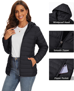 Manteau d'hiver mi-long matelassé pour femme, veste bouffante à col montant, fournisseur de vêtements personnalisés, fournisseur de vêtements d'extérieur pour femme - Product Image 6