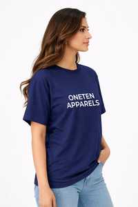 เสื้อยืดผู้หญิงฤดูร้อน สีกรมท่า ผ้าฝ้ายนุ่ม สวมใส่สบาย แขนสั้น ระบายอากาศได้ดี คุณภาพสูง ปรับแต่งได้ แฟชั่นเสื้อผ้า - Product Image 5
